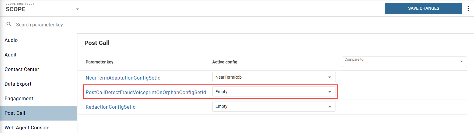 Disable post-call session on an orphan audio